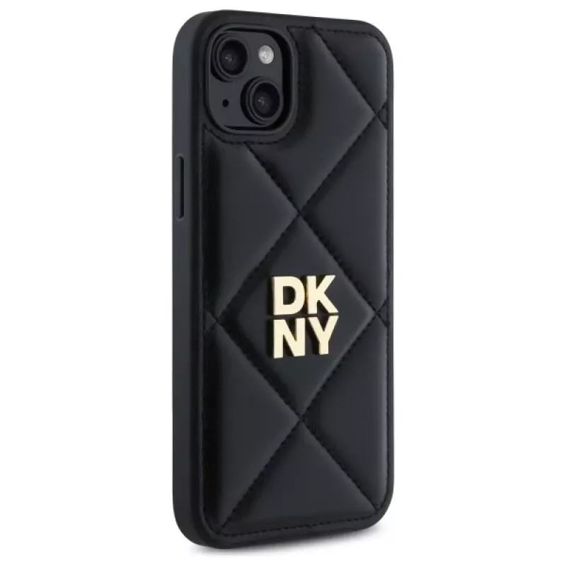DKNY DKHCP15MPQDSLK Quilted Stack Logo Θήκη για iPhone 15 Plus 6,7 ίντσες Μαύρο