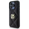 DKNY DKHCP15LPQDSLK Quilted Stack Logo Πίσω Κάλυμμα για Apple iPhone 15 Pro 6.1 Μαύρο