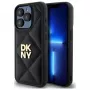 DKNY DKHCP15XPQDSLK Quilted Stack Logo Πίσω Κάλυμμα για Apple iPhone 15 Pro Max 6,7 ίντσες Μαύρο
