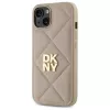 DKNY DKHCP14SPQDSLE Quilted Stack Logo Θήκη για Apple iPhone 14 6,1 ίντσες Μπεζ
