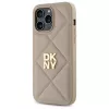 DKNY DKHCP14XPQDSLE Quilted Stack Logo Θήκη για iPhone 14 Pro Max 6,7 ίντσες - Μπεζ