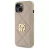 DKNY DKHCP15SPQDSLE Quilted Stack Logo Θήκη για iPhone 15 6,1 ίντσες Μπεζ
