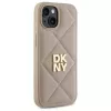 DKNY DKHCP15SPQDSLE Quilted Stack Logo Θήκη για iPhone 15 6,1 ίντσες Μπεζ