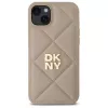 DKNY DKHCP15MPQDSLE Quilted Stack Logo Πίσω Κάλυμμα για iPhone 15 Plus - Μπεζ