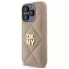 DKNY DKHCP15LPQDSLE Quilted Stack Logo Θήκη για iPhone 15 Pro 6.1 Μπεζ
