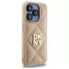 DKNY DKHCP15XPQDSLE Quilted Stack Logo Πίσω Κάλυμμα για Apple iPhone 15 Pro Max 6,7 ίντσες Μπεζ