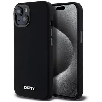 DKNY DKHMP14SSMCHLK Σκληρή Θήκη Liquid Silicone MagSafe για iPhone 13/14/15 6,1 inch Μαύρη