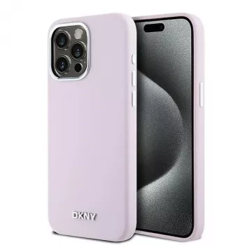 DKNY DKHMP15XSMCHLP Σκληρή Θήκη Liquid Silicone με MagSafe για Apple iPhone 15 Pro Max 6,7 inch Ροζ