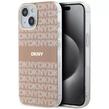 DKNY DKHMP15SHRHSEP Σκληρή Θήκη IML Mono & Stripe MagSafe για iPhone 15/14/13 6,1 inch Ροζ
