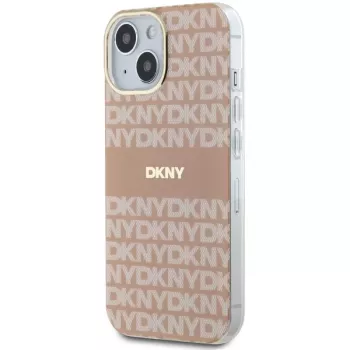 DKNY DKHMP15SHRHSEP Σκληρή Θήκη IML Mono & Stripe MagSafe για iPhone 15/14/13 6,1 inch Ροζ