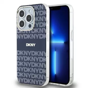 DKNY DKHMP15XHRHSEB Σκληρή Θήκη για Apple iPhone 15 Pro Max 6,7 inch Μπλε IML Mono & Stripe MagSafe
