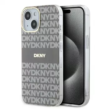 DKNY DKHMP15SHRHSEE Σκληρή Θήκη για Apple iPhone 15 / 14 / 13 6,1 inch Μπεζ IML Mono & Stripe MagSafe