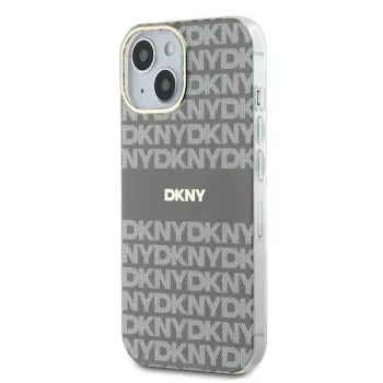 DKNY DKHMP15SHRHSEE Σκληρή Θήκη για Apple iPhone 15 / 14 / 13 6,1 inch Μπεζ IML Mono & Stripe MagSafe