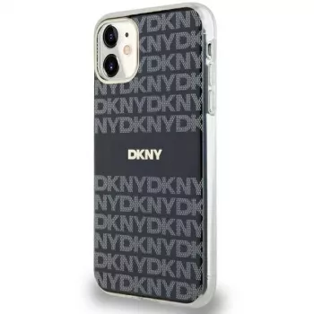 DKNY DKHMN61HRHSEK Σκληρή Θήκη για Apple iPhone 11 / iPhone XR 6,1 inch Μαύρη IML Mono & Stripe MagSafe