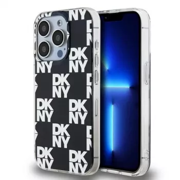 DKNY DKHCP15LHDLCEK Σκληρή Θήκη για Apple iPhone 15 Pro 6,1 inch, Μαύρη, IML Checkered Mono Pattern