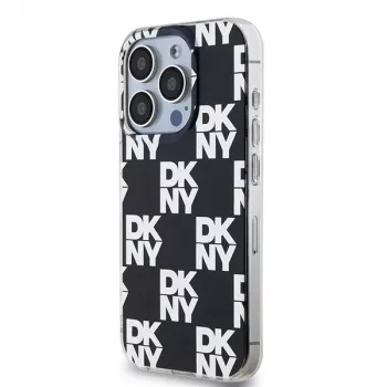 DKNY DKHCP15LHDLCEK Σκληρή Θήκη για Apple iPhone 15 Pro 6,1 inch, Μαύρη, IML Checkered Mono Pattern