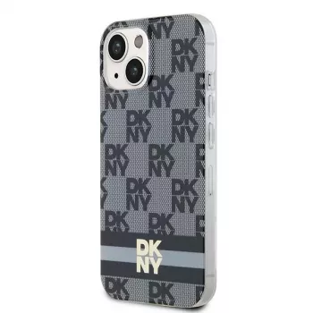 DKNY DKHMP15MHCPTSK Θήκη Hardcase για iPhone 15 Plus / 14 Plus 6,7 inch μαύρη καρό μονόχρωμο μοτίβο & τυπωμένες ρίγες MagSafe