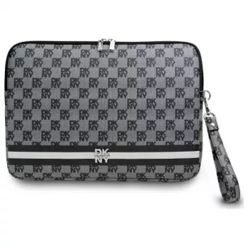 DKNY Θήκη Sleeve DKCS14PVSHLK 14 inch μαύρο καρό μοτίβο τυπωμένες ρίγες