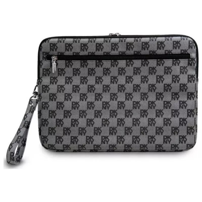 DKNY Θήκη Sleeve DKCS16PVSHLK 16 inch μαύρο καρό μοτίβο τυπωμένες ρίγες