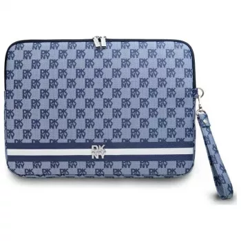 DKNY Θήκη Sleeve DKCS14PVSHLB 14 inch μπλε καρό μοτίβο με τυπωμένες ρίγες θήκη laptop