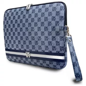 DKNY Θήκη Sleeve DKCS14PVSHLB 14 inch μπλε καρό μοτίβο με τυπωμένες ρίγες θήκη laptop