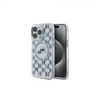 Karl Lagerfeld KLHMP15XHMCKMHT iPhone 15 Pro Max 6,7 inch διαφανής Θήκη IML Monogram Karl & Choupette Head MagSafe