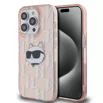Karl Lagerfeld KLHCP14LHKLPCHP Θήκη Hardcase για Apple iPhone 14 Pro 6,1 inch ροζ IML Choupette Head & Monogram