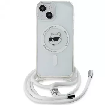 Karl Lagerfeld KLHMP14SHCCHNT iPhone 14 / 13 / 15 6.1 Θήκη Hardcase διαφανής IML Choupette Head & Cord Magsafe