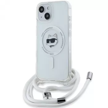 Karl Lagerfeld KLHMP15SHCCHNT iPhone 15 / 14 / 13 6.1 Θήκη Hardcase διαφανής IML Choupette Head & Cord Magsafe