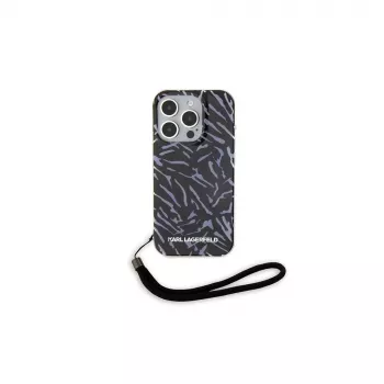 Karl Lagerfeld Θήκη Zebra With Cord για Apple iPhone 15 Pro Max 6,7 inch μωβ
