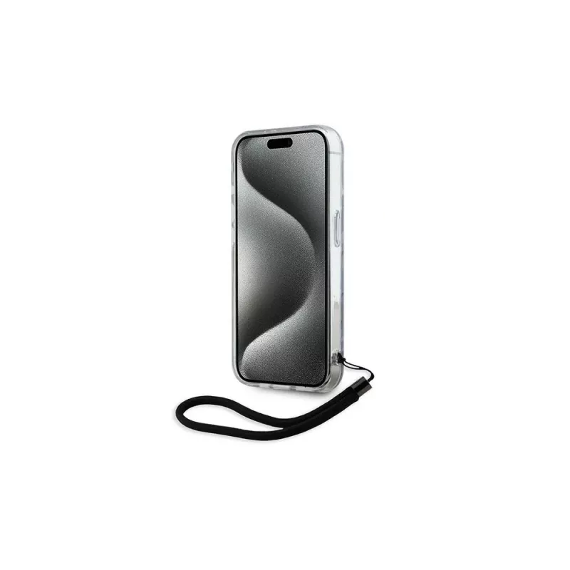 Karl Lagerfeld Θήκη Zebra With Cord για Apple iPhone 15 Pro Max 6,7 inch μωβ