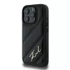 Karl Lagerfeld Θήκη Quilted Signature Hard Case για iPhone 16 Pro, μαύρο