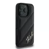 Karl Lagerfeld Θήκη Quilted Signature Hard Case για iPhone 16 Pro, μαύρο