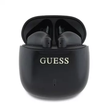 Guess GUTWSJ14ESGKTWS Ασύρματα ακουστικά Bluetooth 5.3 True Wireless In-Ear με θήκη φόρτισης, μαύρο, Classic Logo Print