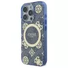 Guess GUHMP16XH4PYEEB iPhone 16 Pro Max 6,9 inch μπλε Θήκη Hardcase IML Peony On 4G Background MagSafe