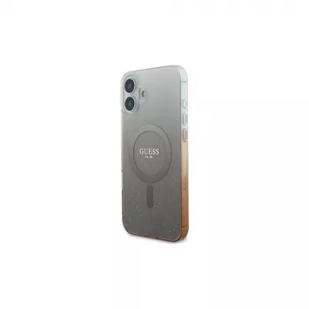 Guess IML Glitter Gradient MagSafe Θήκη για iPhone 16 Plus (Καφέ)