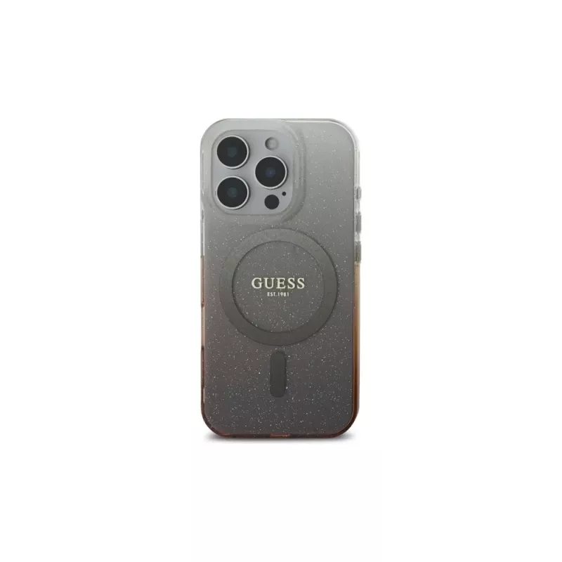 Guess IML Glitter Gradient MagSafe Θήκη για Apple iPhone 16 Pro (Καφέ)