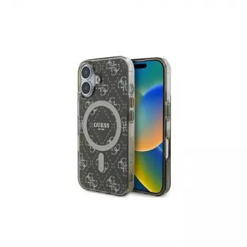 Guess GUHMP16MH4DTEW Σκληρή Θήκη για iPhone 16 Plus 6,7 ίντσες Καφέ IML 4G Hintergrund MagSafe