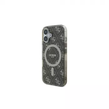 Guess GUHMP16MH4DTEW Σκληρή Θήκη για iPhone 16 Plus 6,7 ίντσες Καφέ IML 4G Hintergrund MagSafe