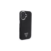 Guess GUHMP16SPGTSPSK iPhone 16 Μαύρη Σκληρή Θήκη Grained Triangle MagSafe
