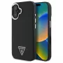 Guess Grained Triangle MagSafe Σκληρή Θήκη για Apple iPhone 16 Plus - Μαύρο