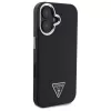 Guess Grained Triangle MagSafe Σκληρή Θήκη για Apple iPhone 16 Plus - Μαύρο