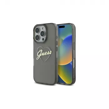 Guess GUHCP16XHCHGSPK iPhone 16 Pro Max 6.9 Σκληρή Θήκη IML Heart Μαύρο