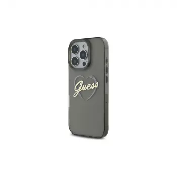 Guess GUHCP16XHCHGSPK iPhone 16 Pro Max 6.9 Σκληρή Θήκη IML Heart Μαύρο