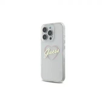 Guess GUHCP16LHCHGSPT IML Heart Σκληρή Θήκη για Apple iPhone 16 Pro 6,3, Διάφανο