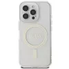 Guess Glitter Circle MagSafe Σκληρή Θήκη για Apple iPhone 16 Pro Max (6,9 ίντσες) - Διάφανο