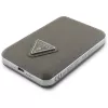 GUESS Grained Triangle Ασύρματο Power Bank 5000mAh 15W USB-C MagSafe Καφέ