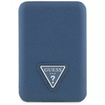 GUESS Grained Triangle Ασύρματο Power Bank 5000mAh 15W USB-C MagSafe Μπλε