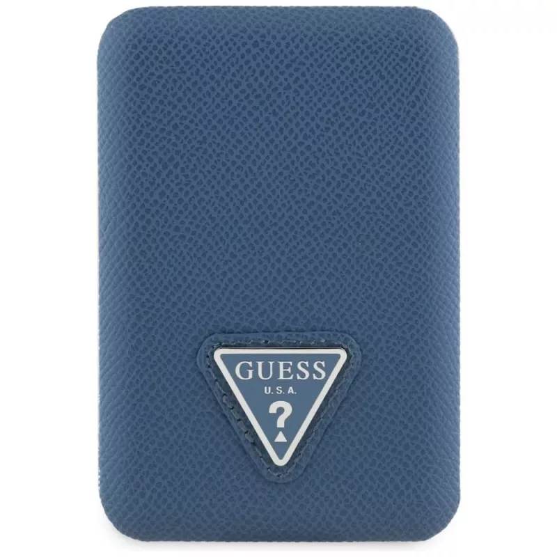GUESS Grained Triangle Ασύρματο Power Bank 5000mAh 15W USB-C MagSafe Μπλε