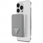 GUESS Grained Triangle Ασύρματο Power Bank 5000mAh 15W USB-C MagSafe Μπεζ